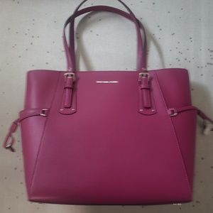 New Michael kors saffiano large leather satchel